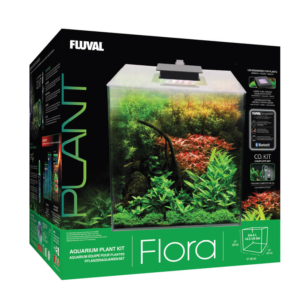 Fluval Flora Aquarium Plant Kit, 14.5 US Gal (54.8 L), Black