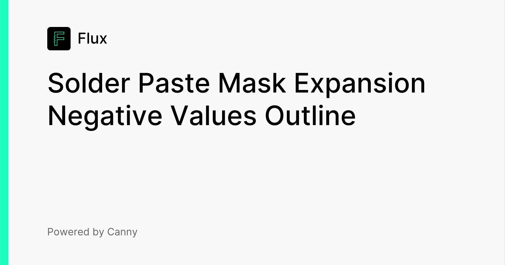 Solder Paste Mask Expansion Negative Values Outline Voters Flux