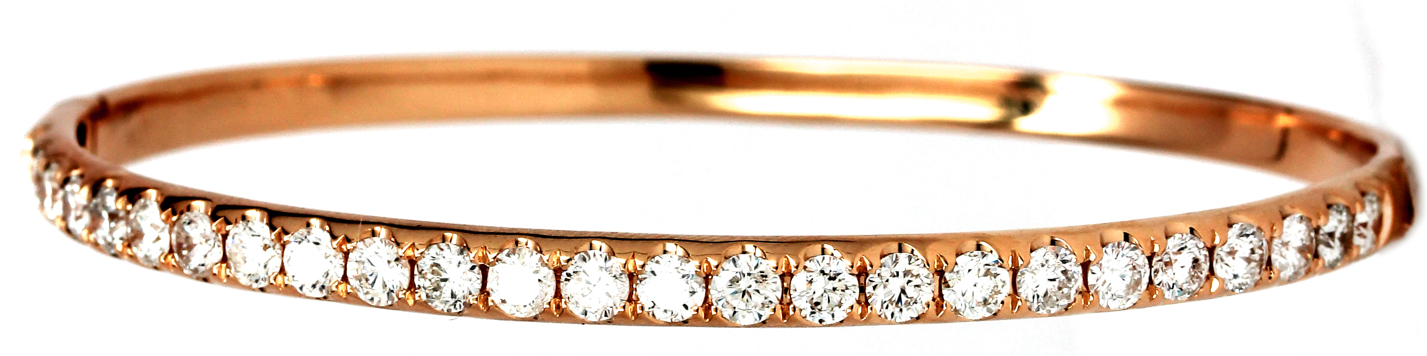 Rose Gold Diamond Bangle Antons Fine Jewelry Baton Rouge, Louisiana