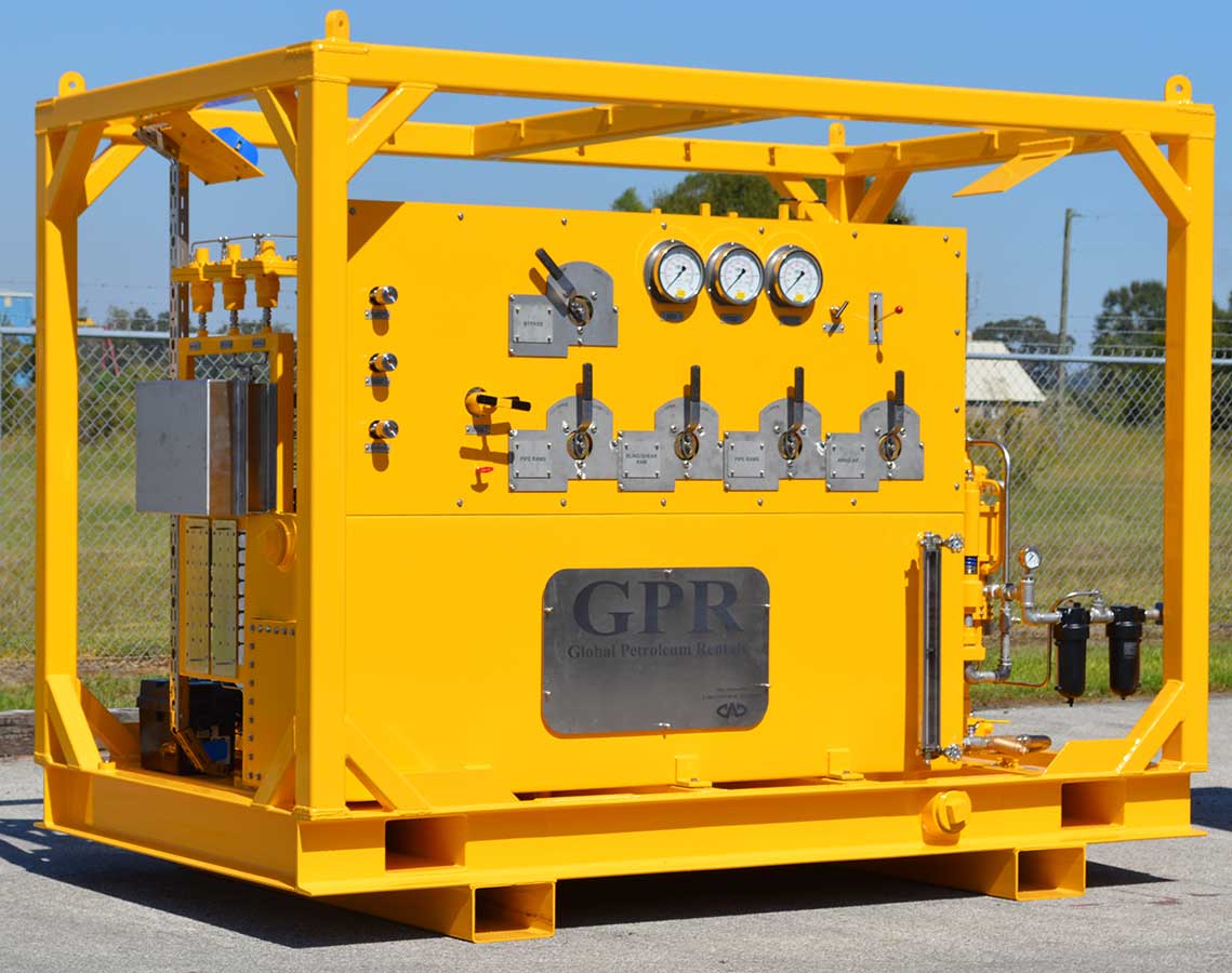 4 Station, 40 Gallon BOP Control System w/Pneumatic Operated Remote