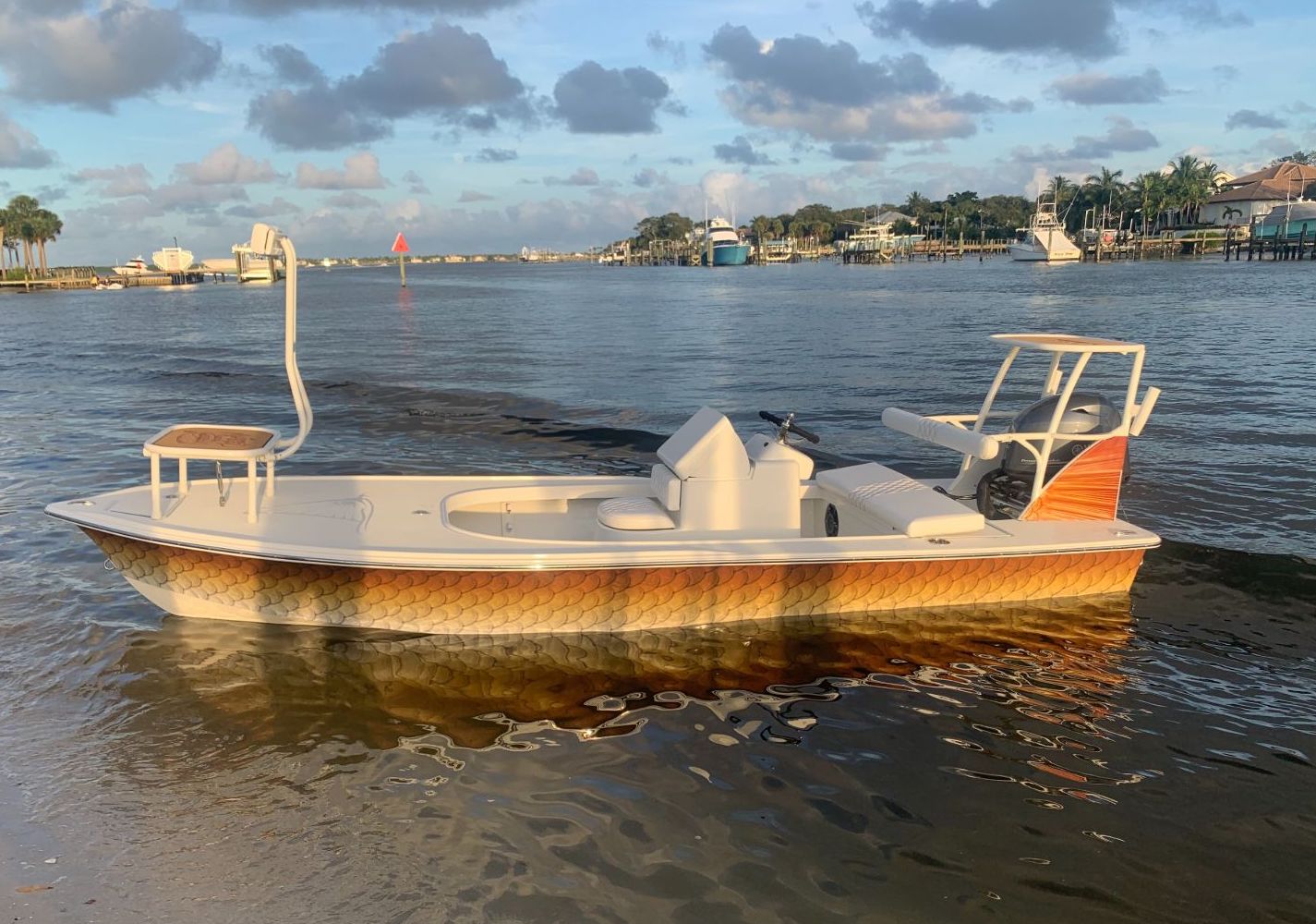 L&H Flats Boat Marine Customs Unlimited Marine Fiberglass and Full Boat Restoration Services