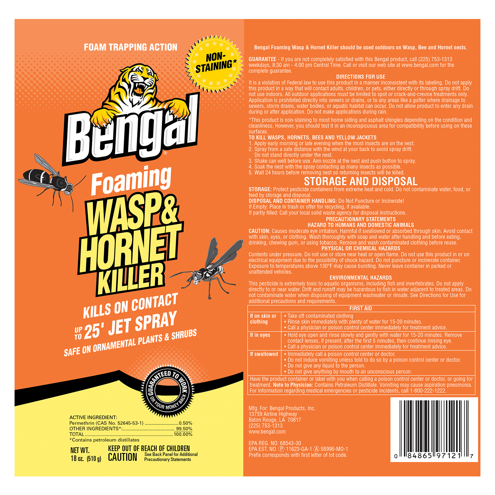 Bengal Foaming Wasp & Killer Best Wasp Spray Bengal Products