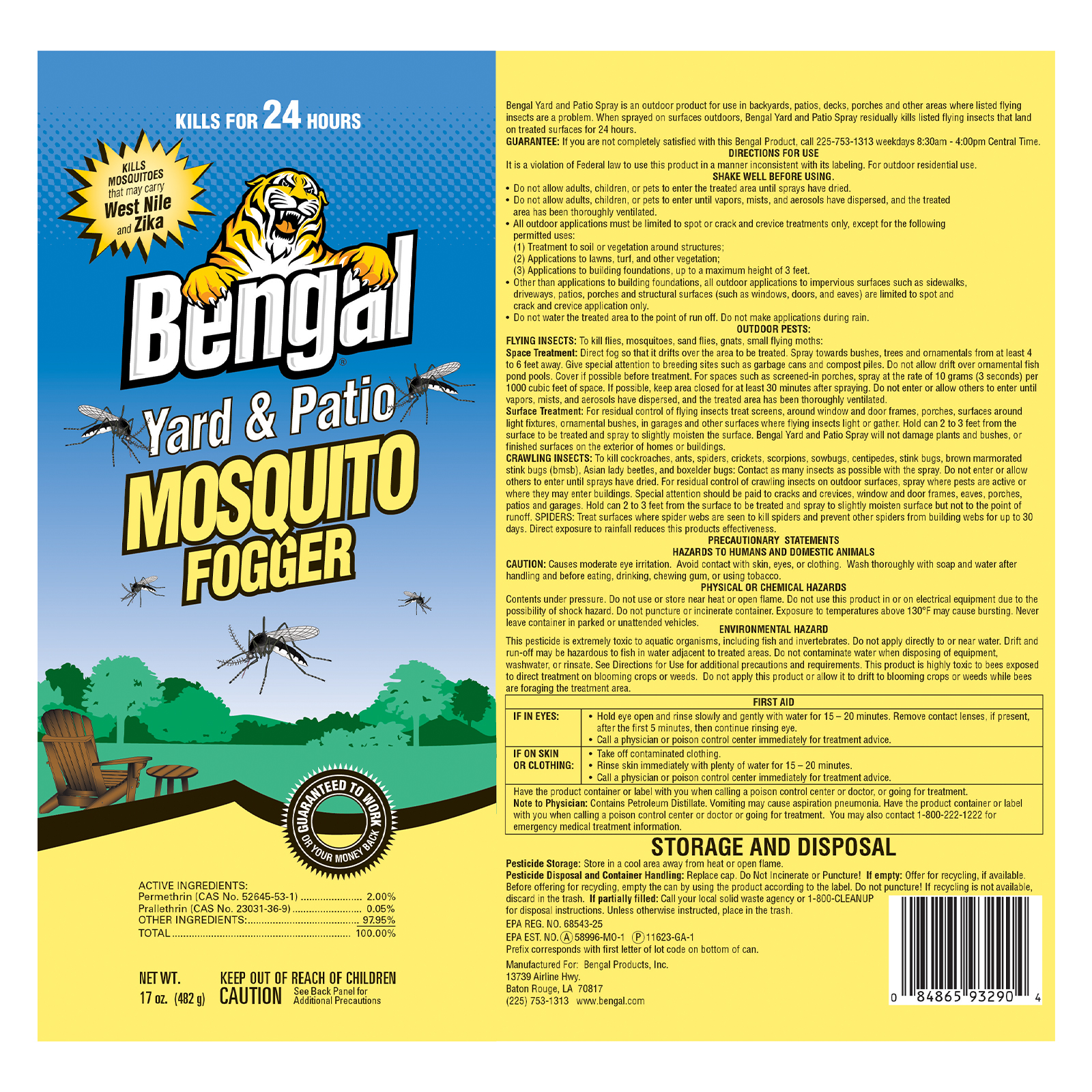 Best Mosquito Killer Yard & Patio Mosquito Fogger Bengal Products