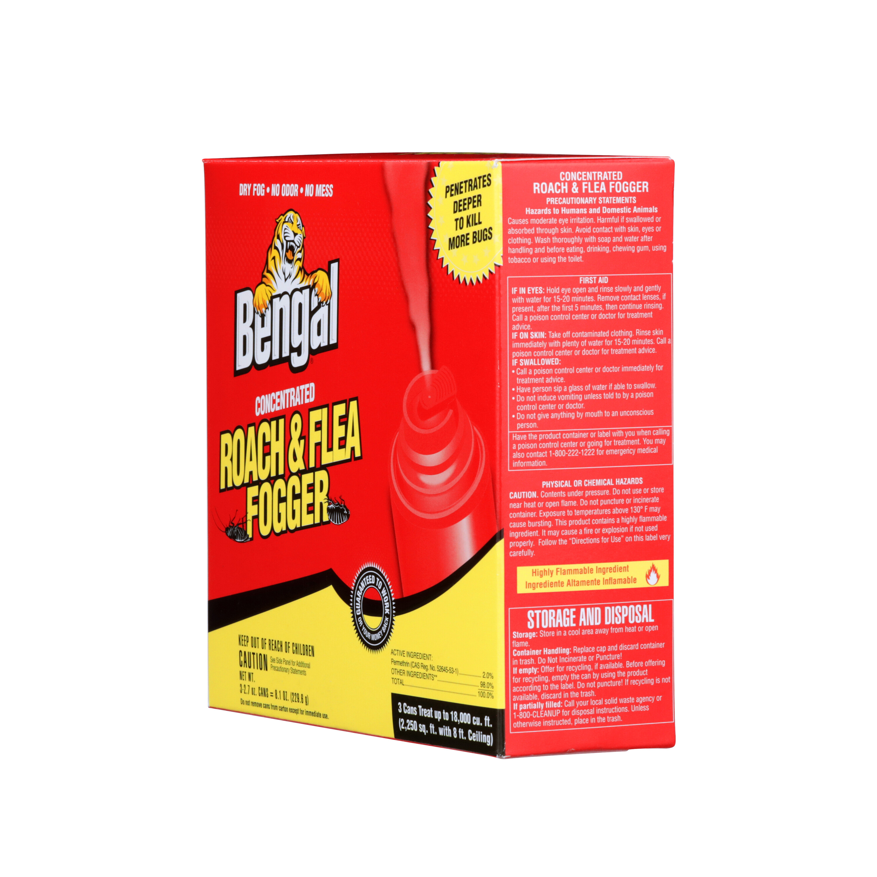 Bengal Roach & Flea Fogger Powerful Roach Killer Bengal Products