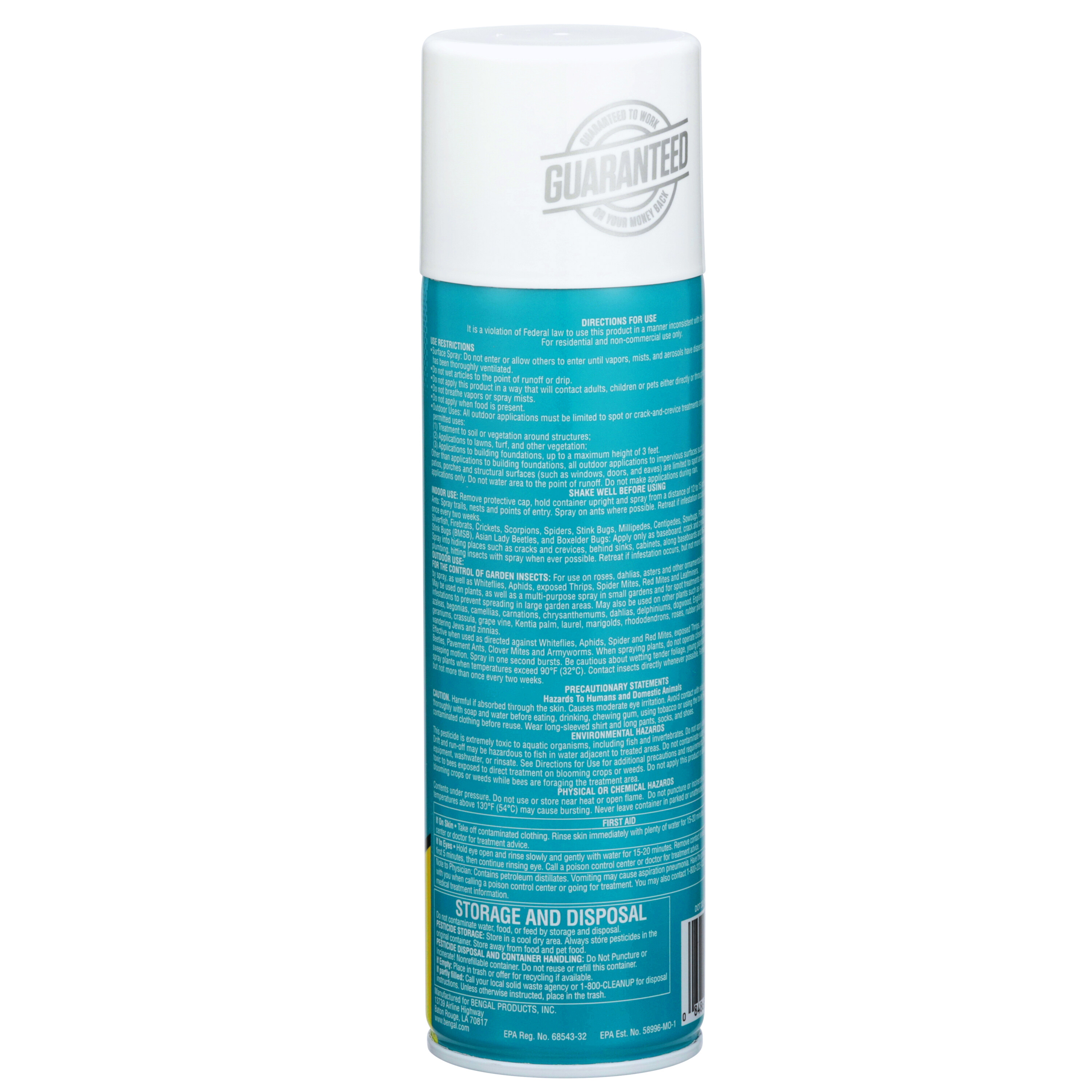 Bengal Crawling Insect Killer Best Insect Spray Indoor & Outdoor Use