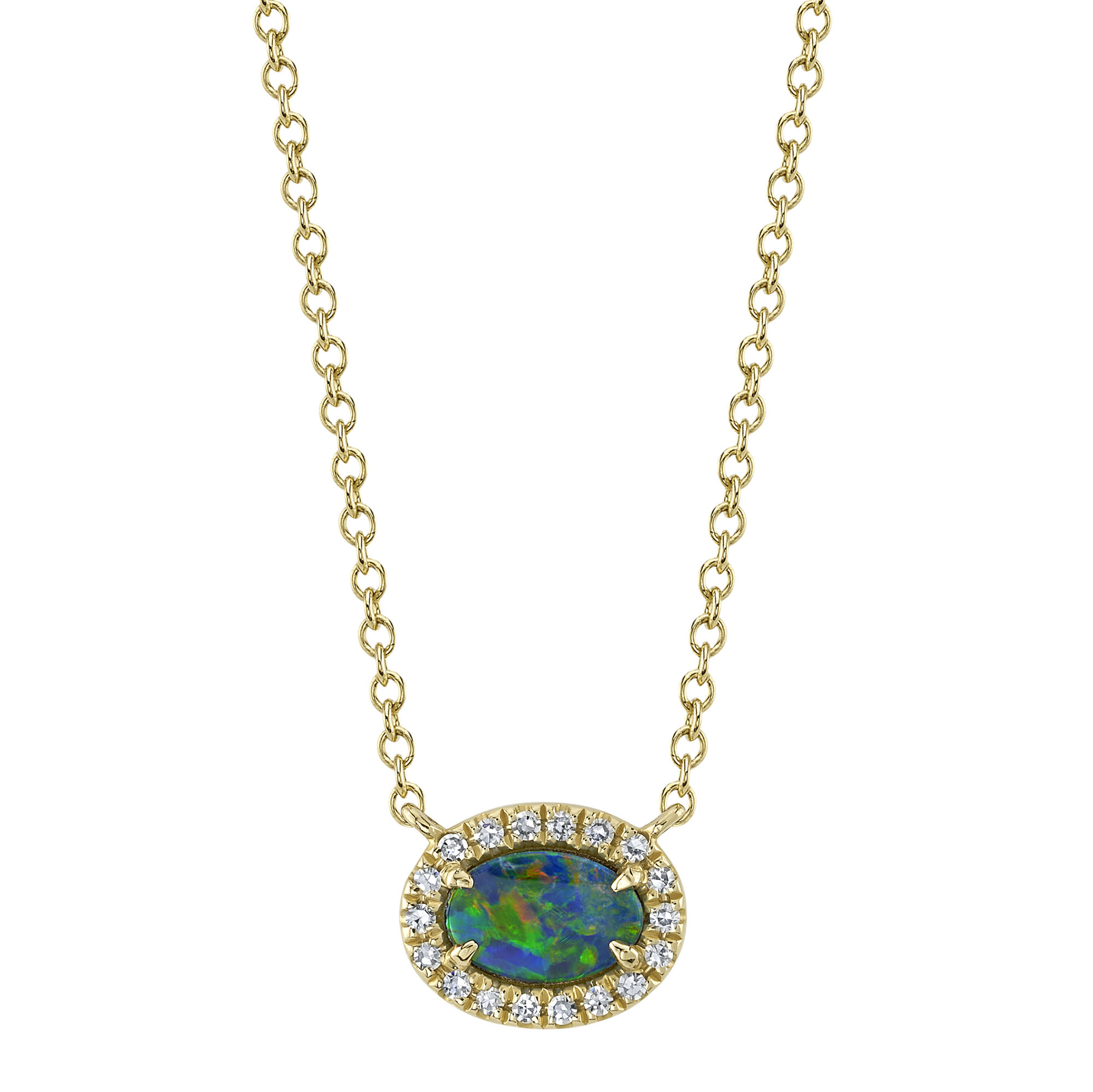 Diamond & Opal Necklace Antons Fine Jewelry Baton Rouge, Louisiana