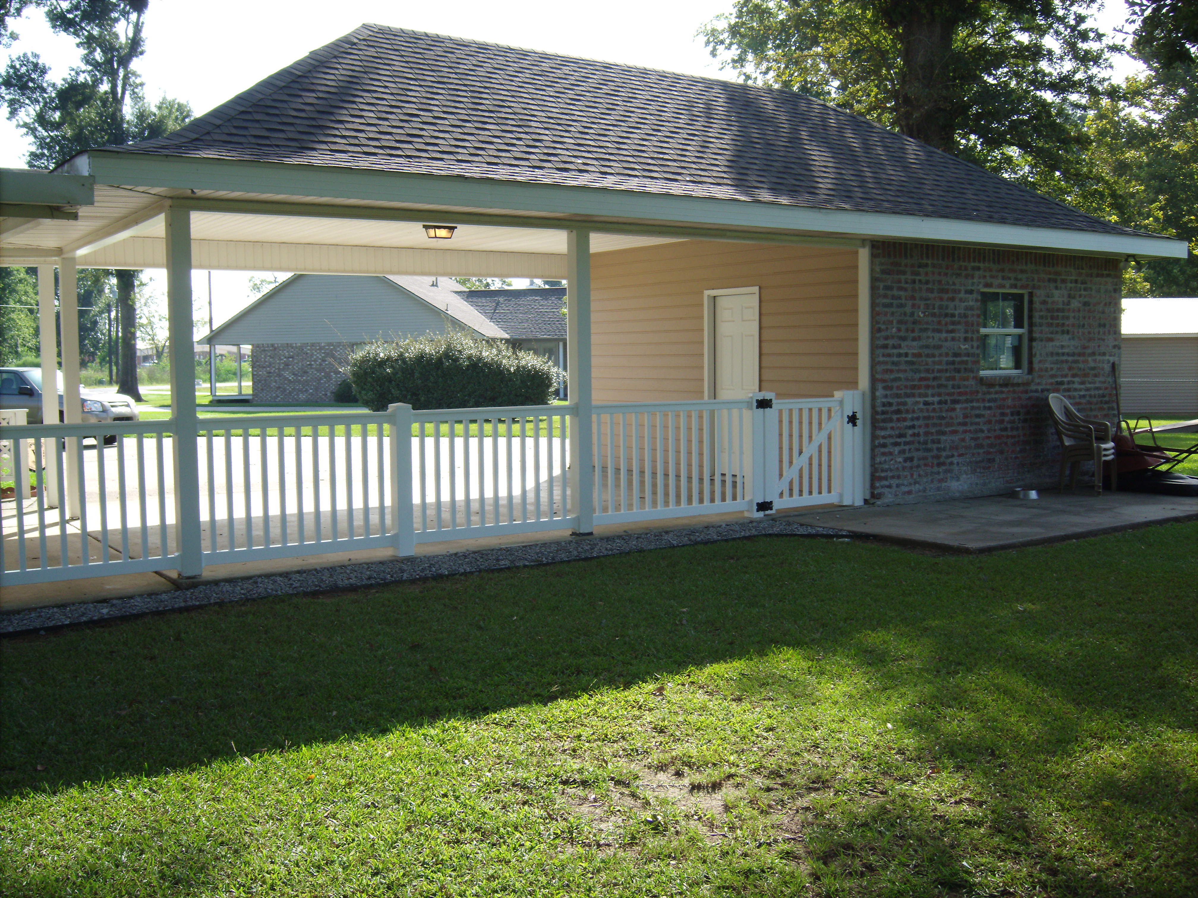 Carport Enclosures Country Estate Fence of The South Vinyl & Aluminum Fencing