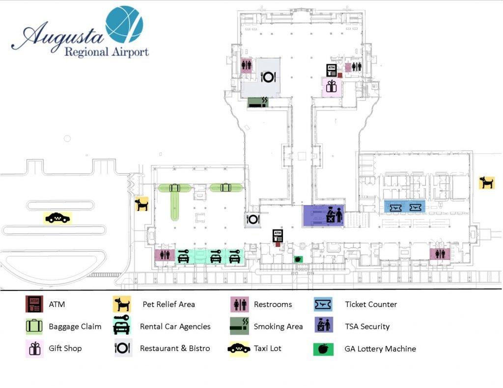 Terminal Map Augusta Regional Airport