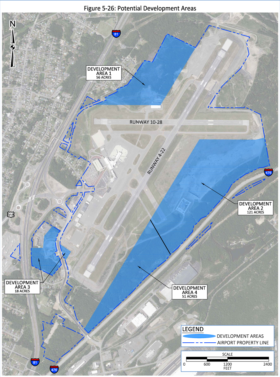 Commercial Development WilkesBarre International Airport FlyAVP