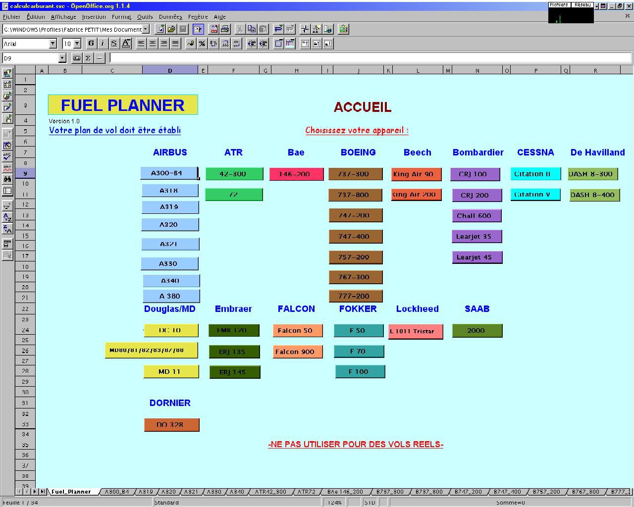 Fuel Planner V1.0 for FS2004