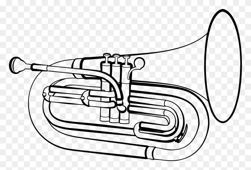 French Horn Royalty Free Vector Clip Art Illustration Mellophone