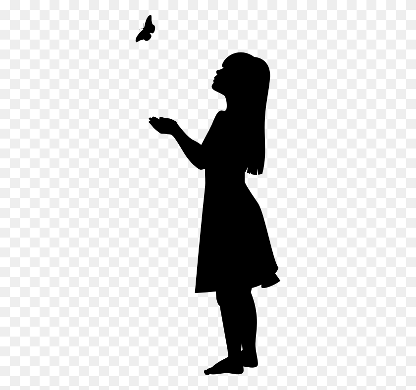 Clipart Little Girl Clipart Black And White FlyClipart