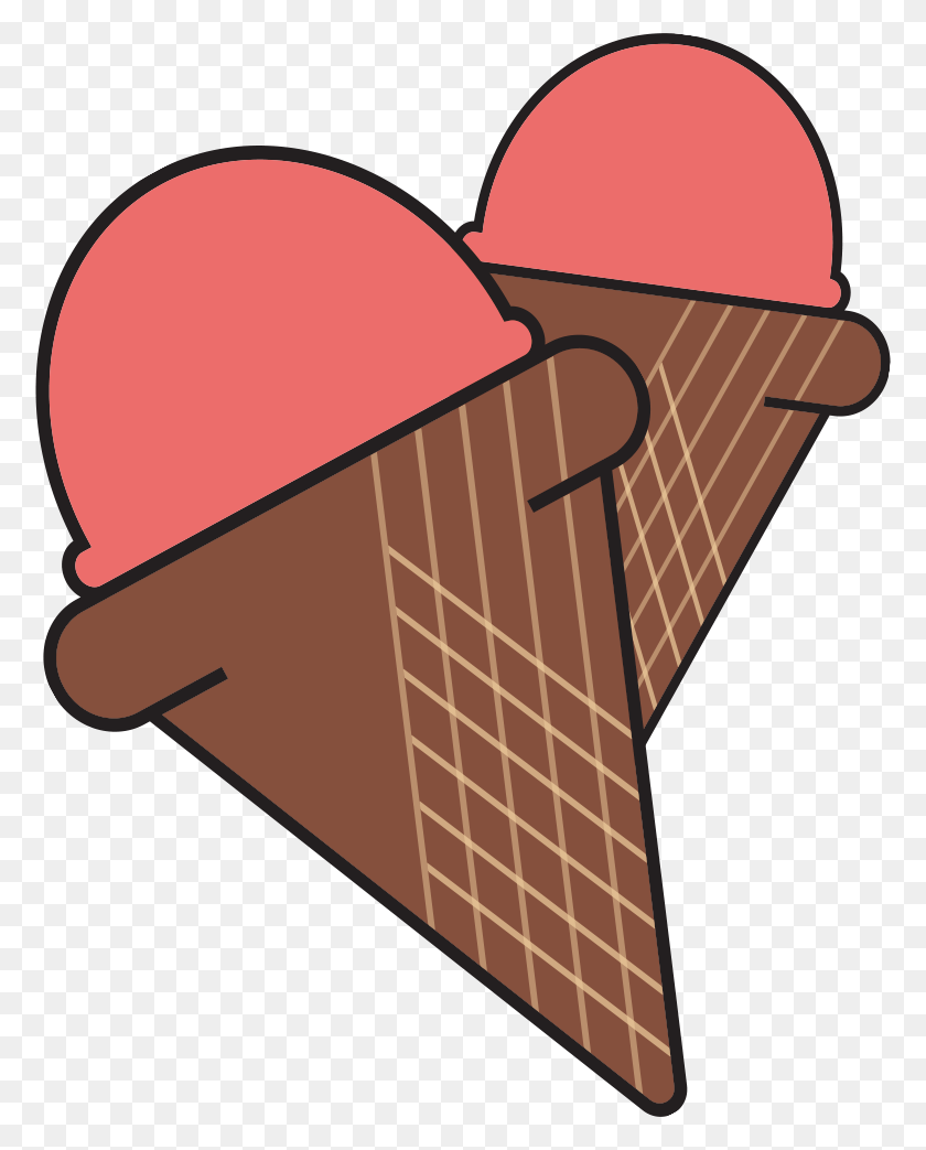 Cartoon Ice Cream Cone With Sprinkles Waffle Cone Clip Art FlyClipart