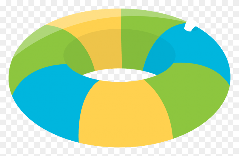 Black Haired Girl With Floatie Beach Girls Swim Girl Swimming Clipart