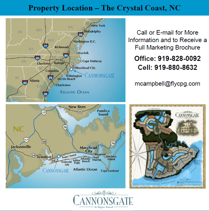 Prime Waterfront Lots at Bogue Sound, NC Campbell Property Group