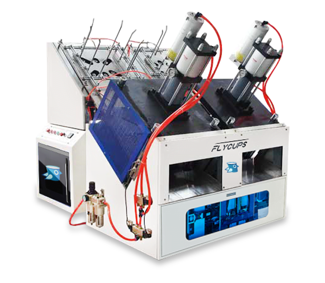 Paper Plate Making Machine 80 Plate per Min Extremely Stable Flycups