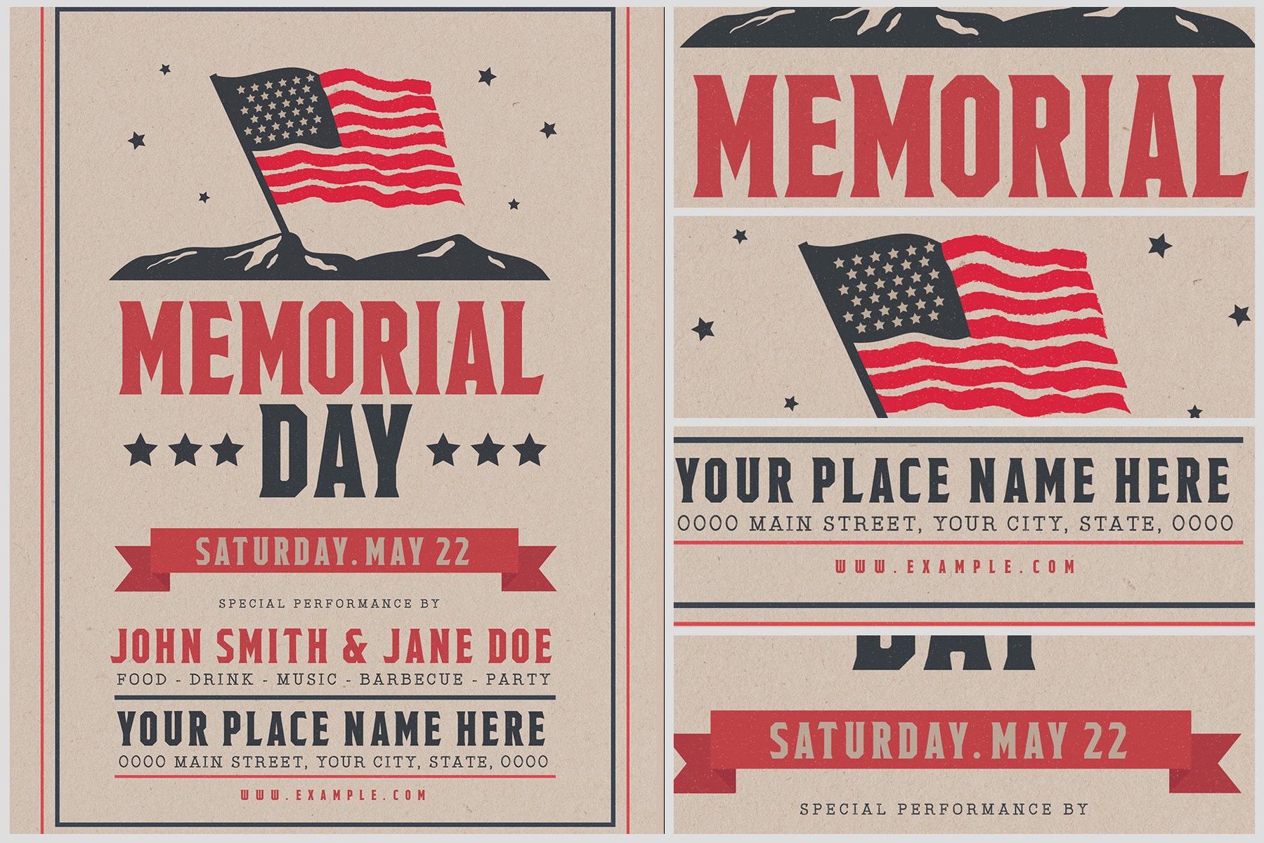 Memorial Day Flyer 02 FlyerHeroes