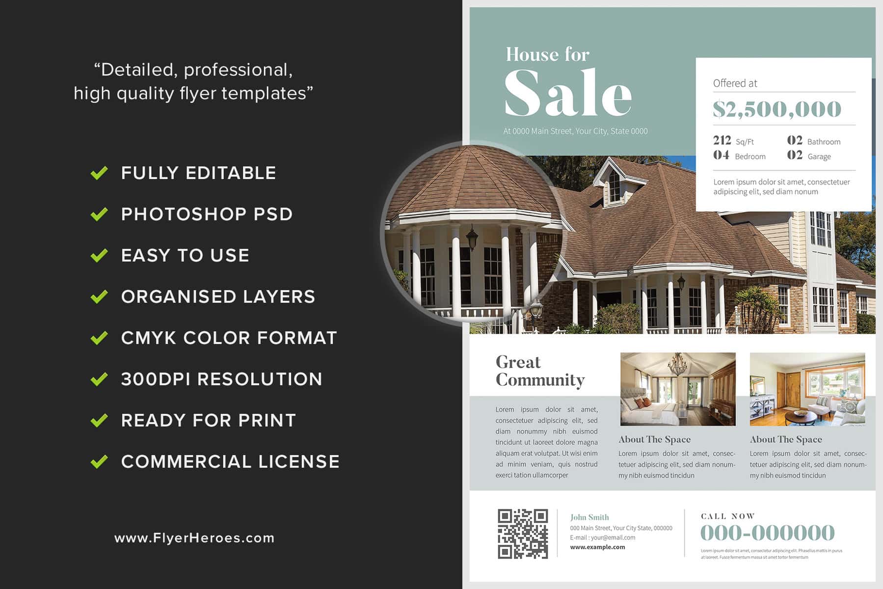 Seaside Real Estate Flyer Template FlyerHeroes