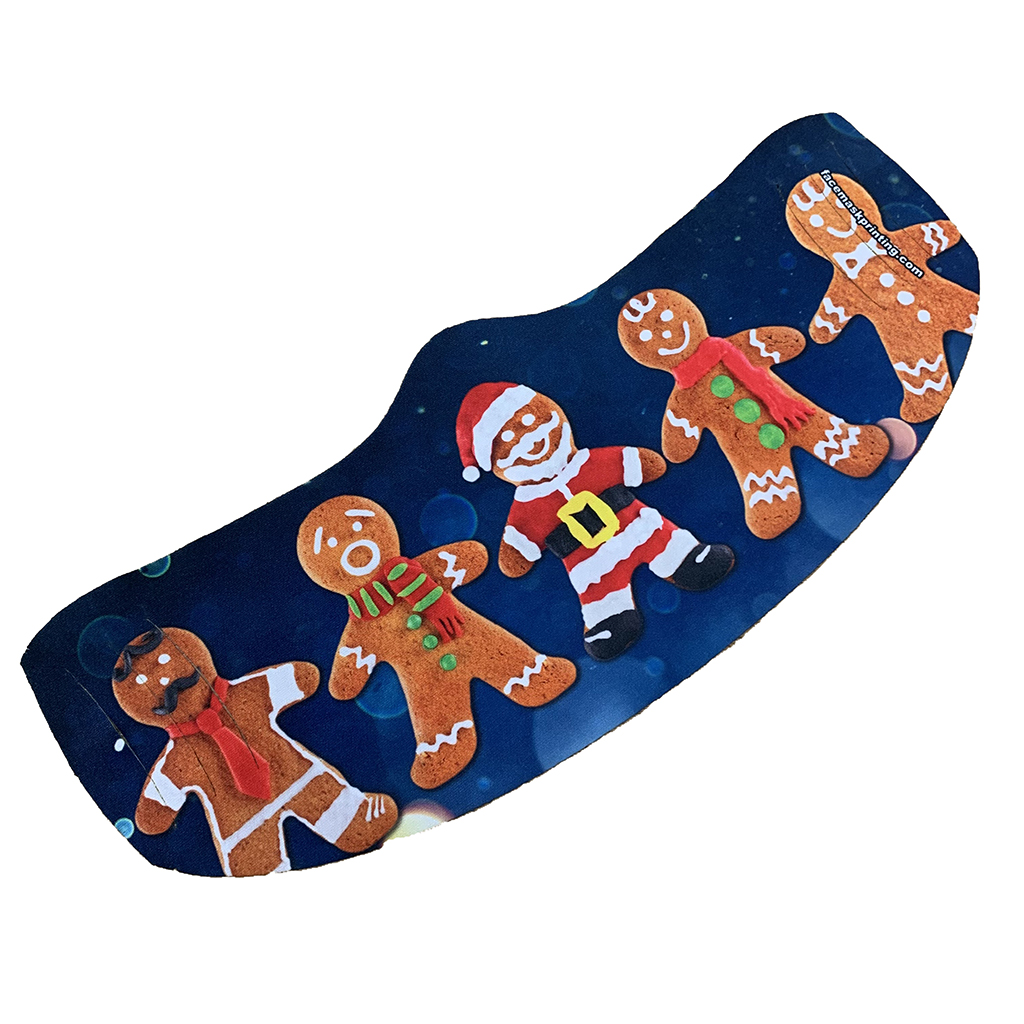 Gingerbread Men Face Mask Face Mask Printing
