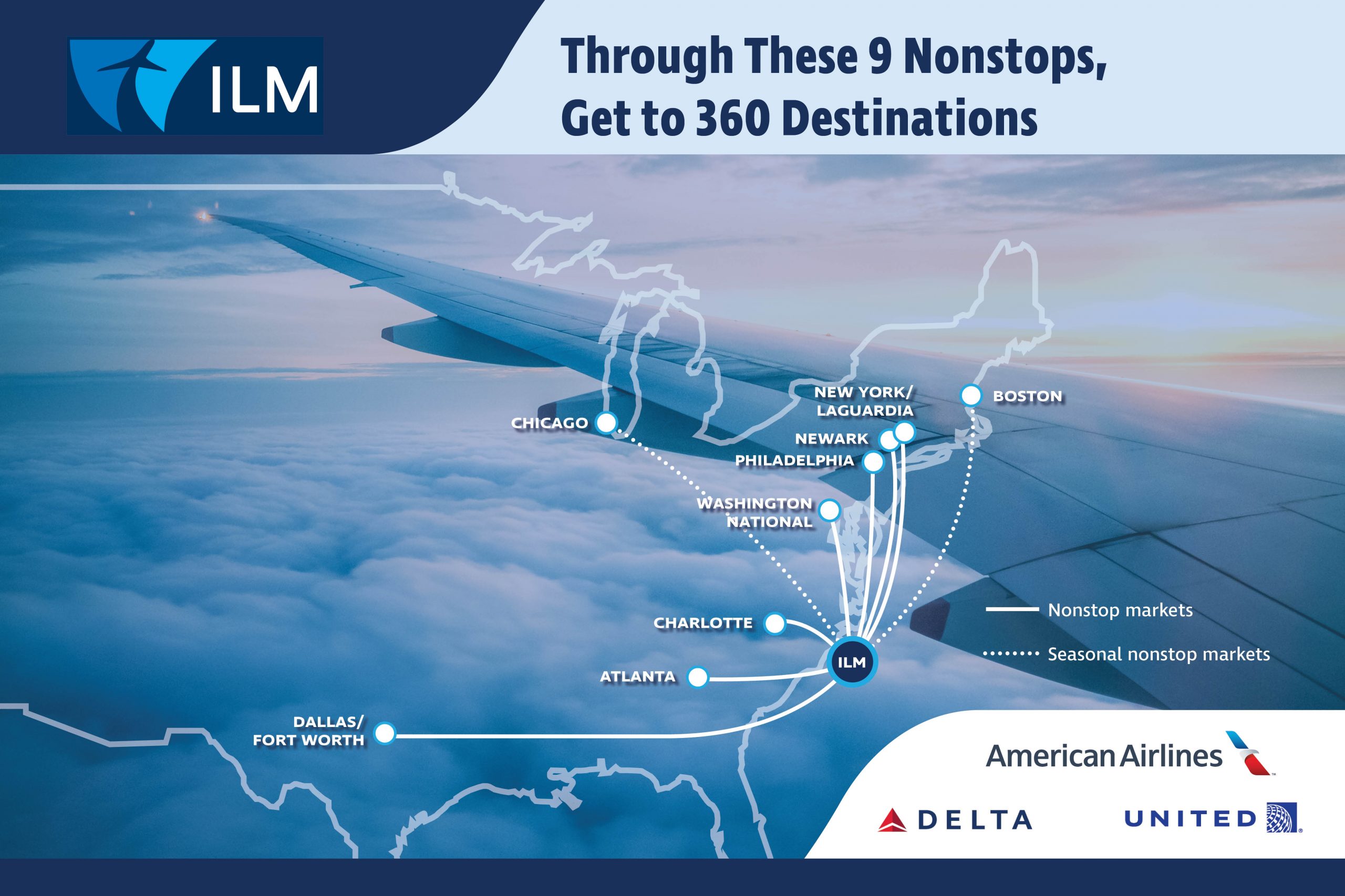 Airlines at The Wilmington Airport • Fly ILM