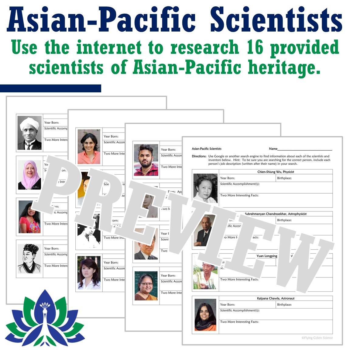 Set of 5 Meet the Scientists Quests Flying Colors Science