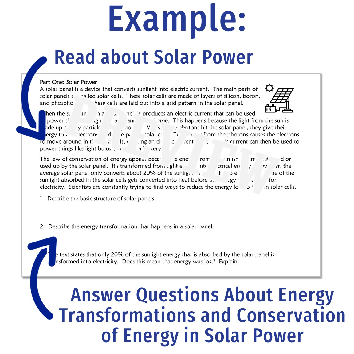 Energy Transformations Worksheet (with Renewable Energy) Flying Colors Science