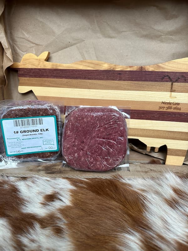 1lb Package of Ground Elk Flying E Meats