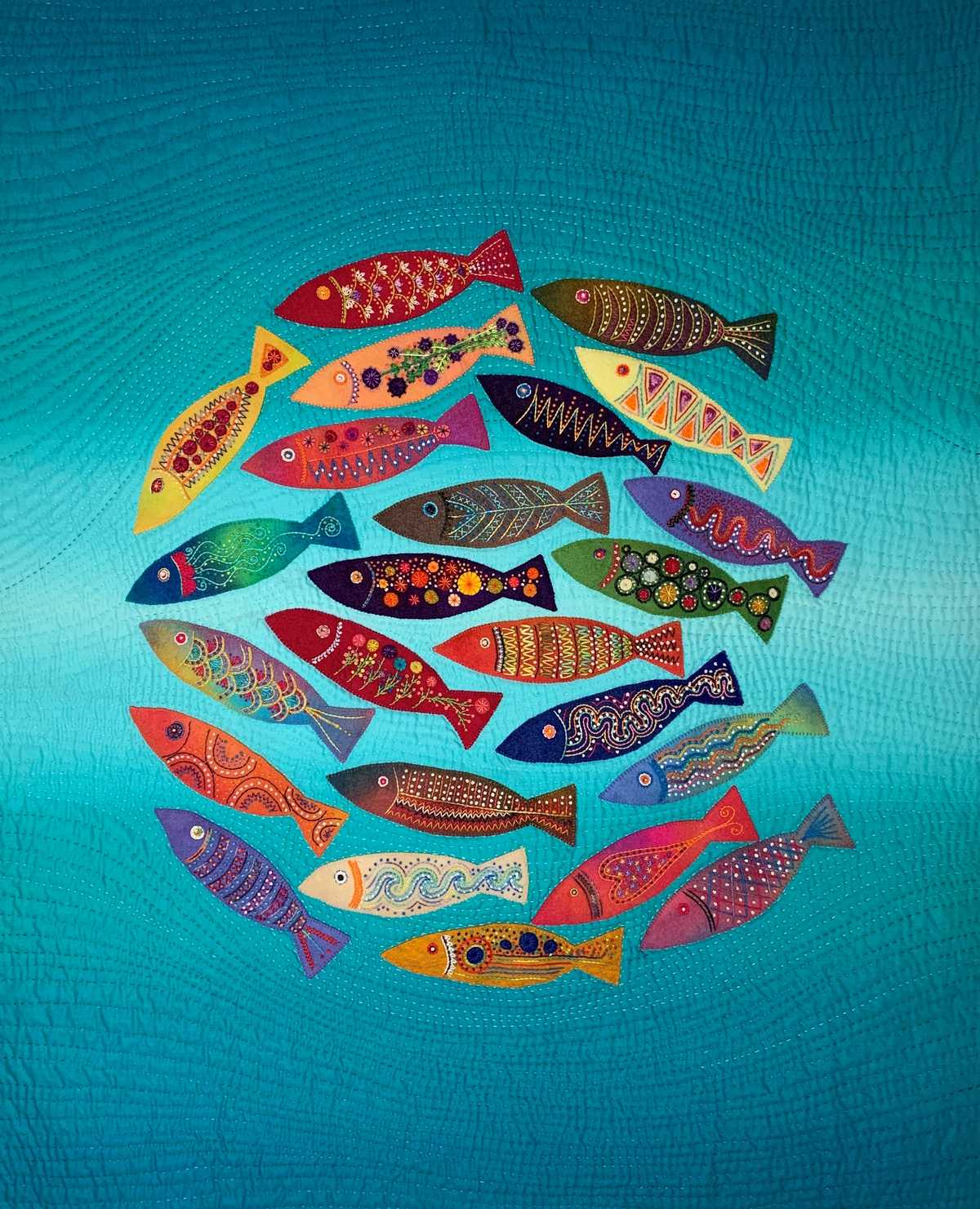 Quilts Flying Fish Kits by Wendy Williams