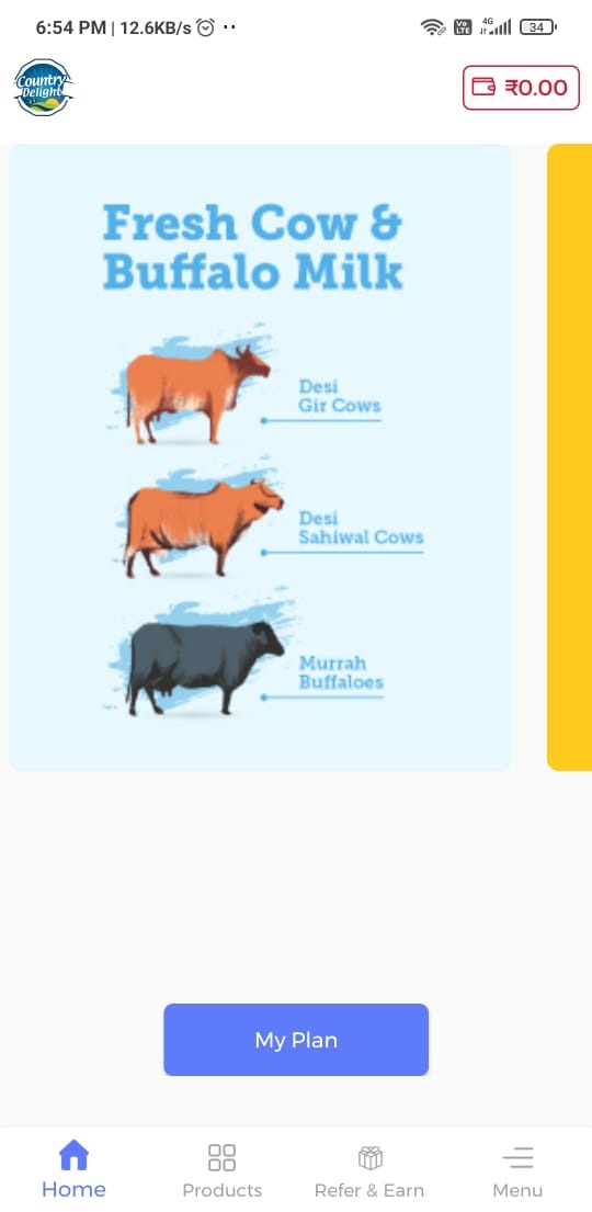 Country Delight Referral Code Today ( MILKRMVF59 ) Rs 150 Off, Refer