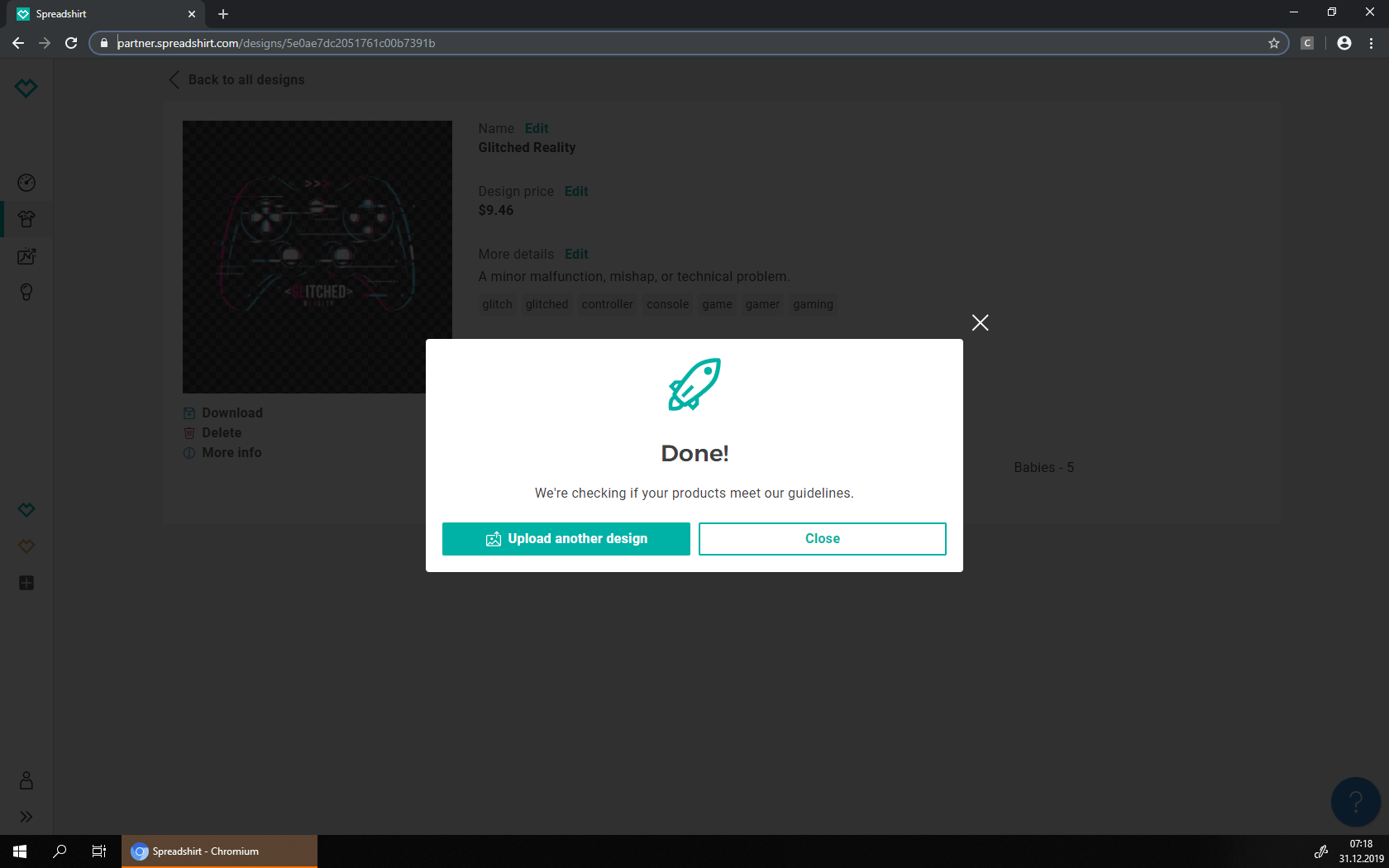 Spreadshirt Upload Automatiser Flying Upload