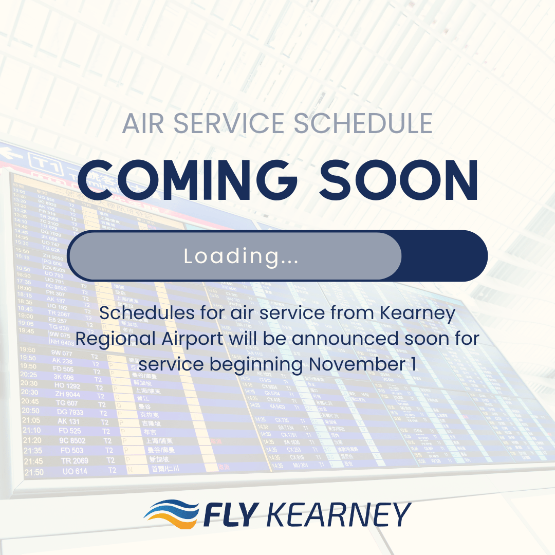 Kearney Regional Airport Air Service Schedule Fly Kearney