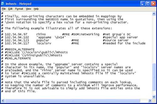 Configuring NetBIOS Name Resolution MCSE Windows 2000 Network