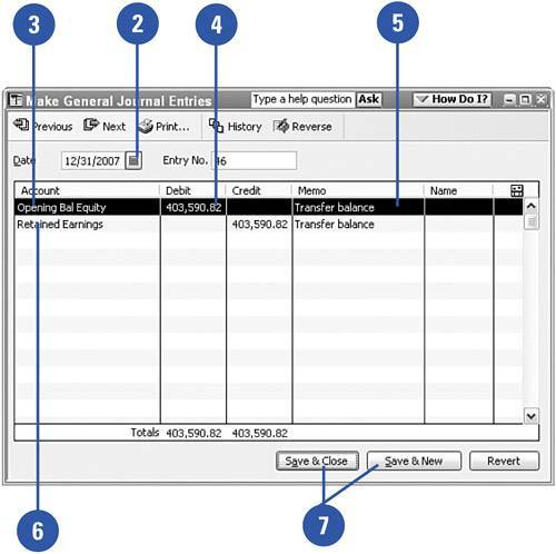 Understanding the Opening Balance Equity Account Show Me QuickBooks 2006