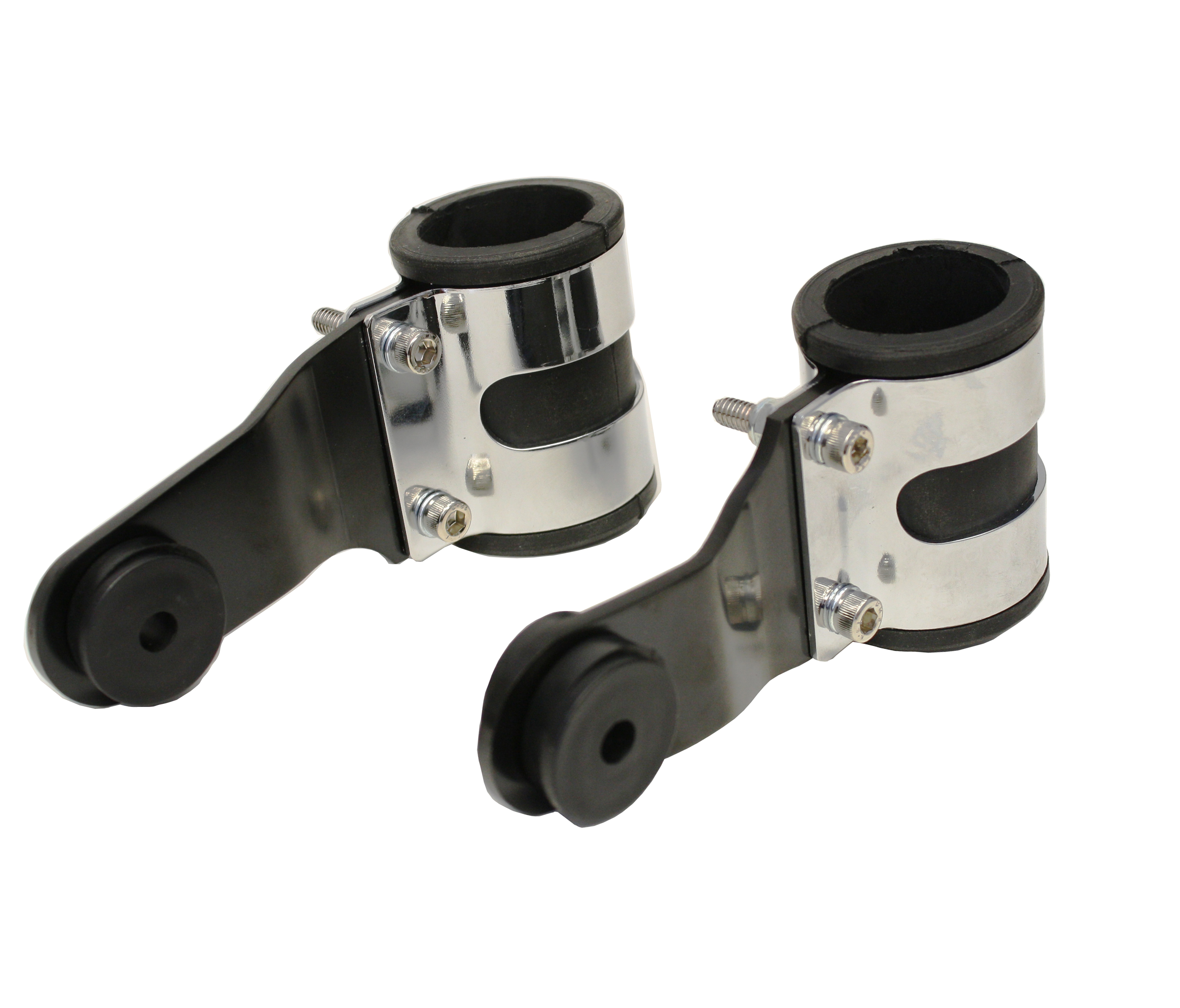 BLACK DELUXE MOTORCYCLE FORK TUBE HEADLIGHT BRACKET eBay