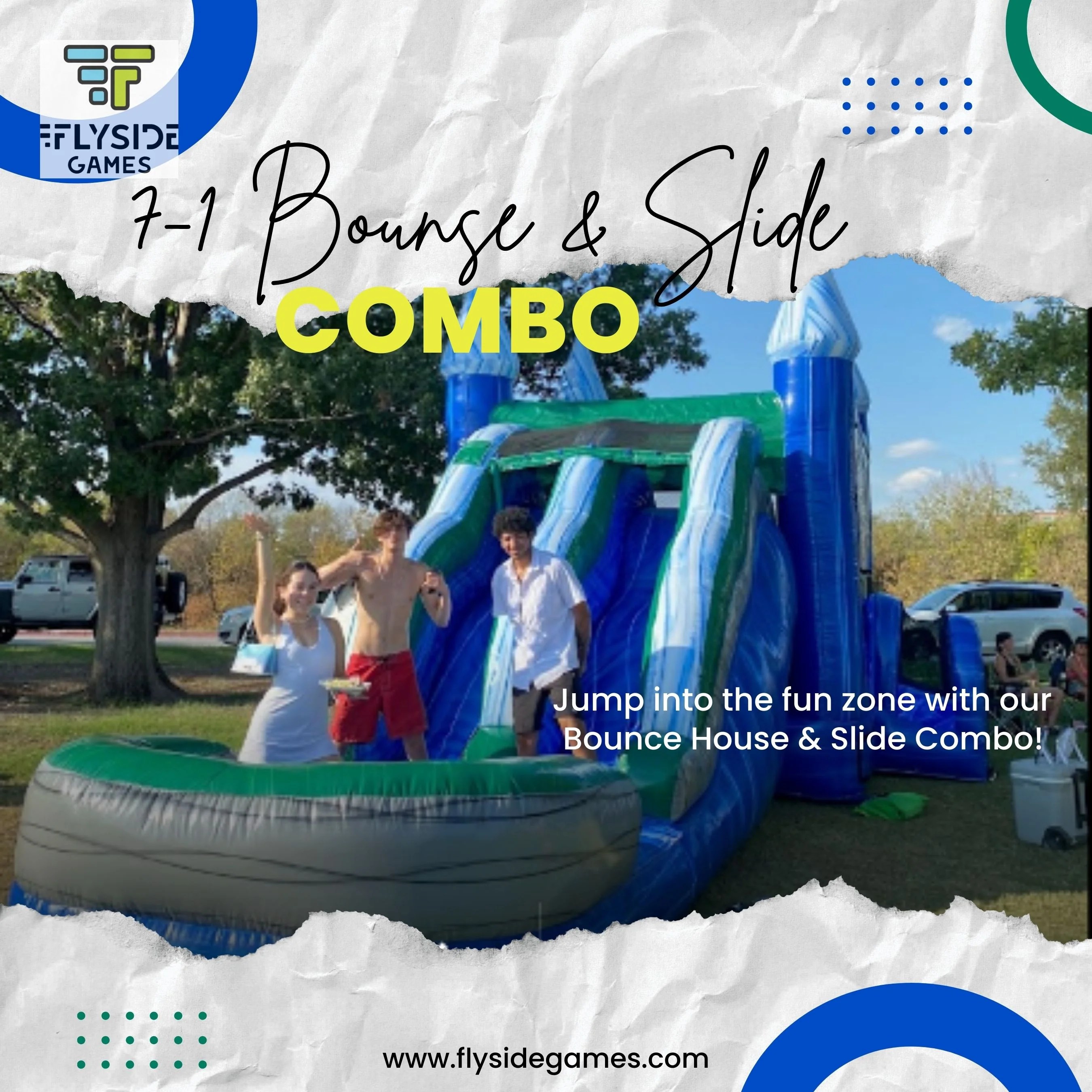Double the Fun Cedar Park Bounce House & Water Slide Combo Rental