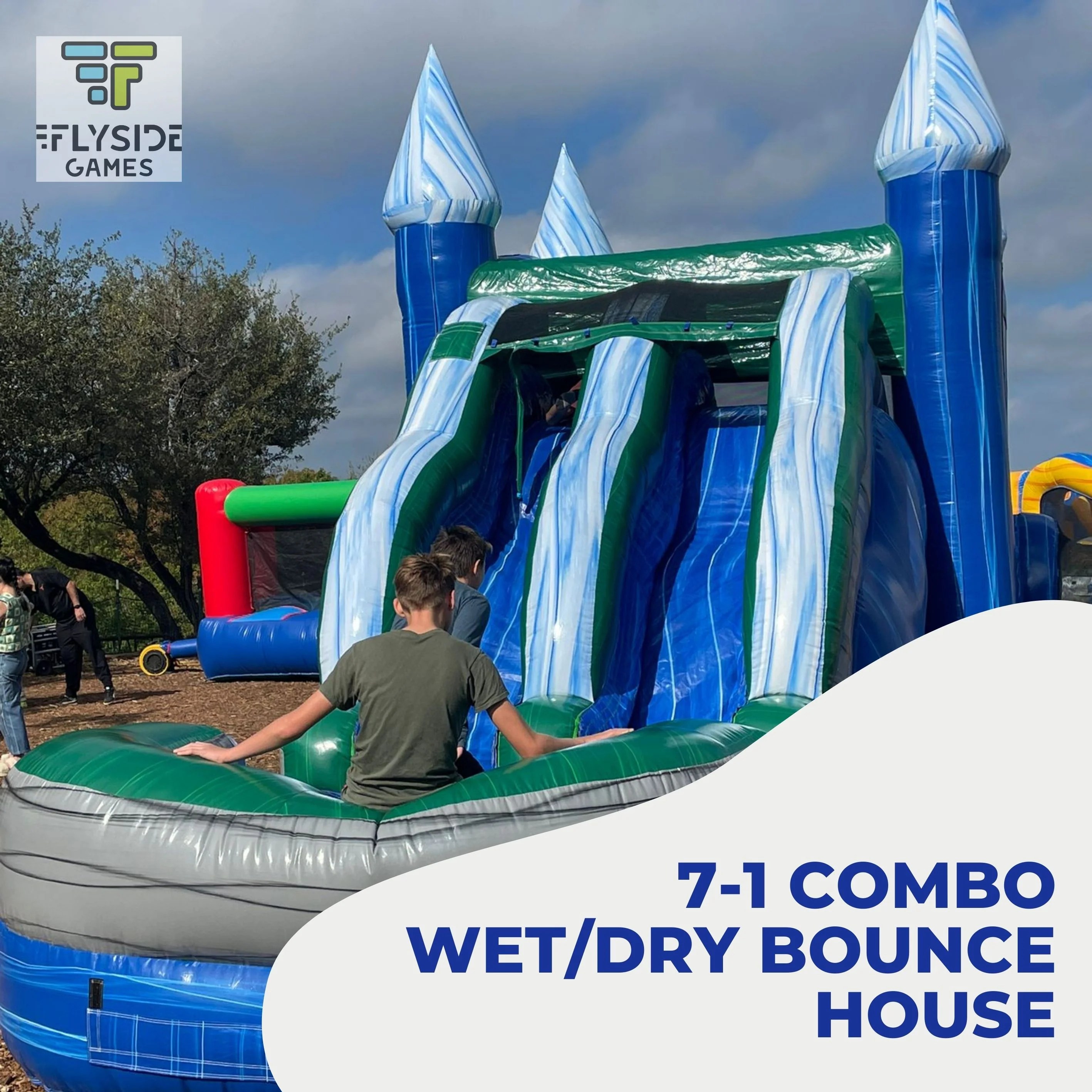 Ultimate Party Fun Near San Marcos The Inflatable 7 in 1 Bounce House