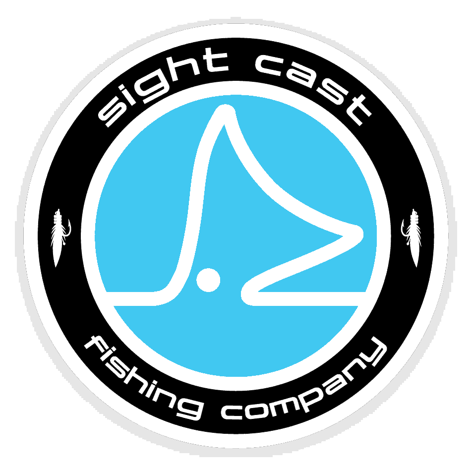 Sight Cast Fishing Company Circle Logo Sticker Fly Slaps Fly Fishing