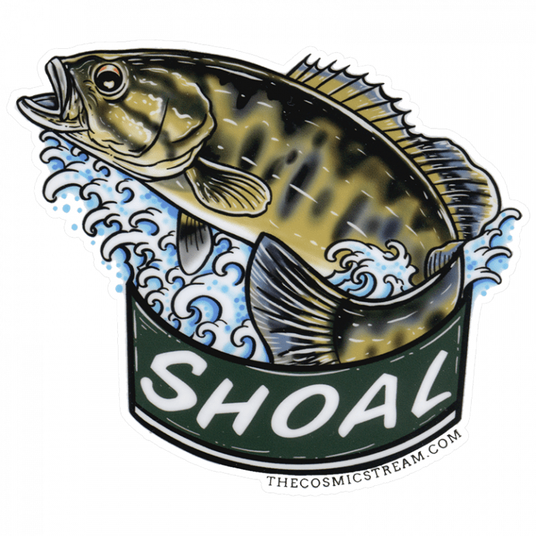 Josh May Shoal Bass Sticker Fly Slaps Fly Fishing Stickers and Decals