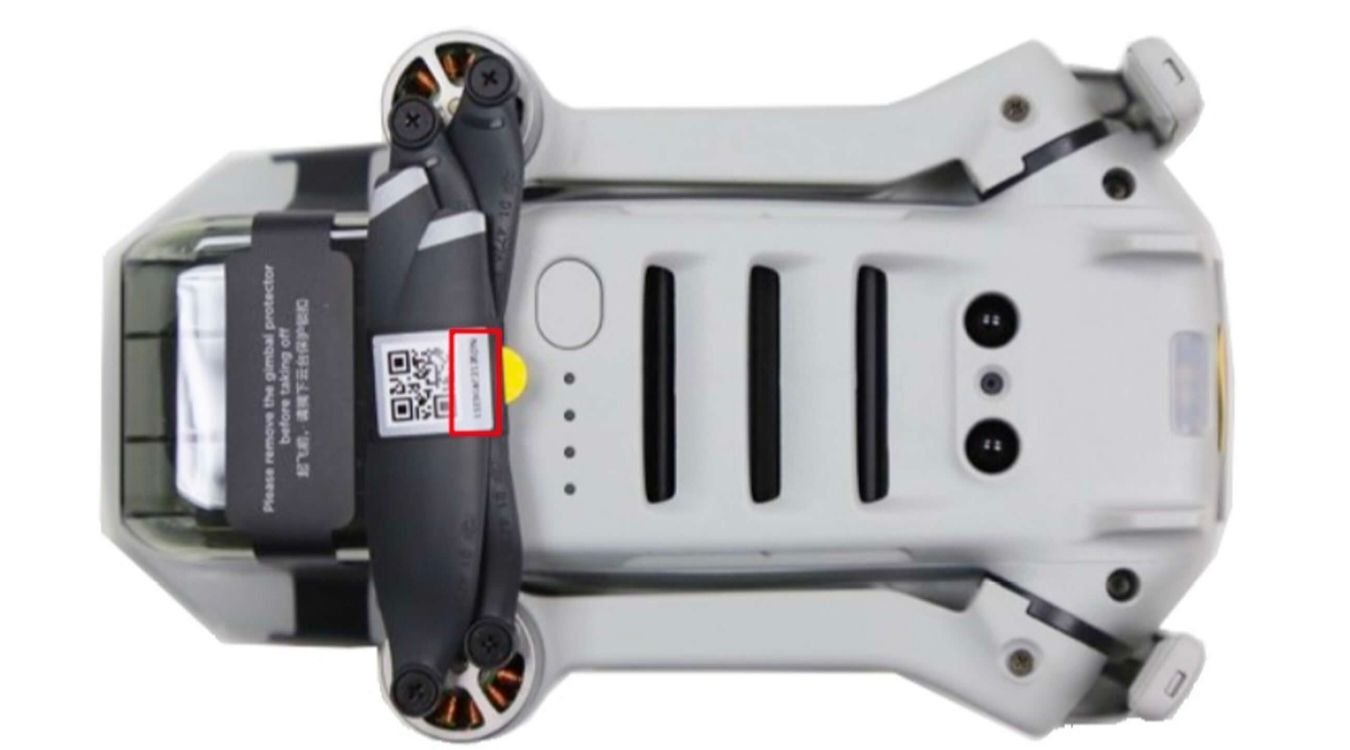 DJI Mavic Mini Serial Number Location FlyThatDrone