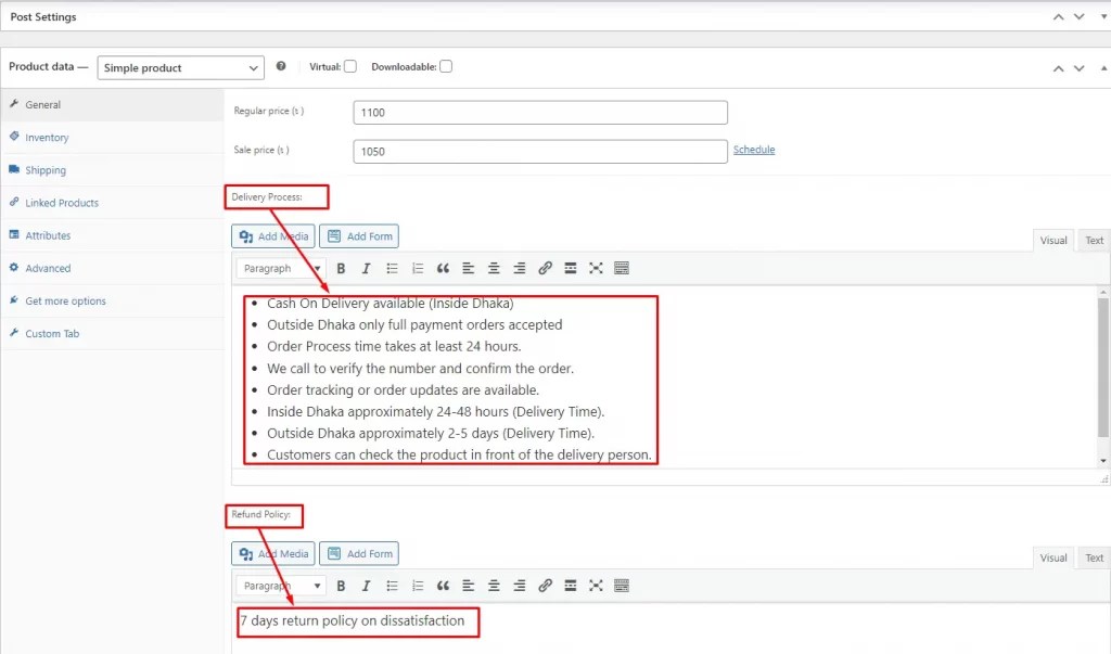 How to add custom product tabs to with or without plugin