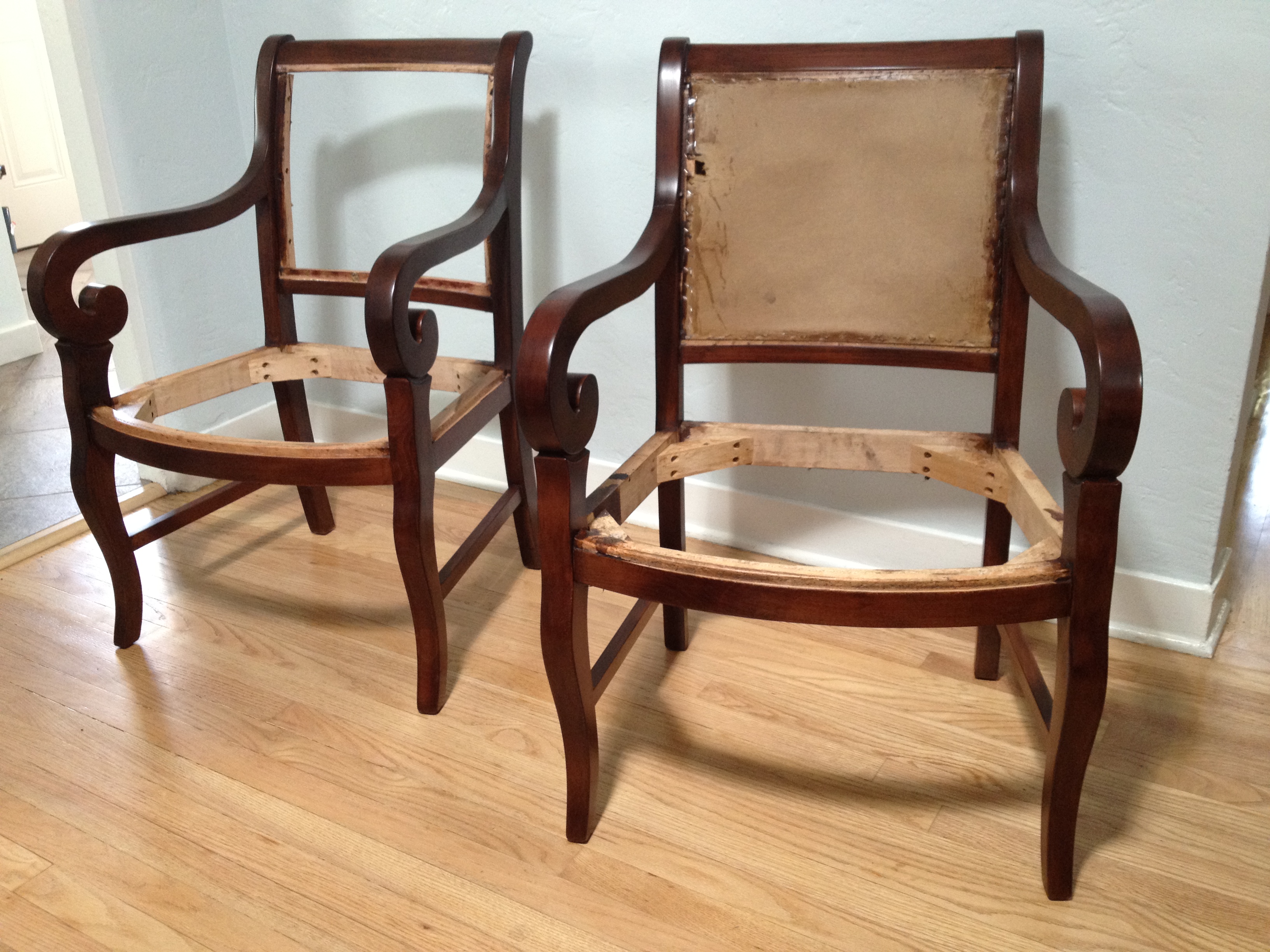 Fairfield Chairs Strip, Color Match, and Refinish Furniture Refinishing Albuquerque