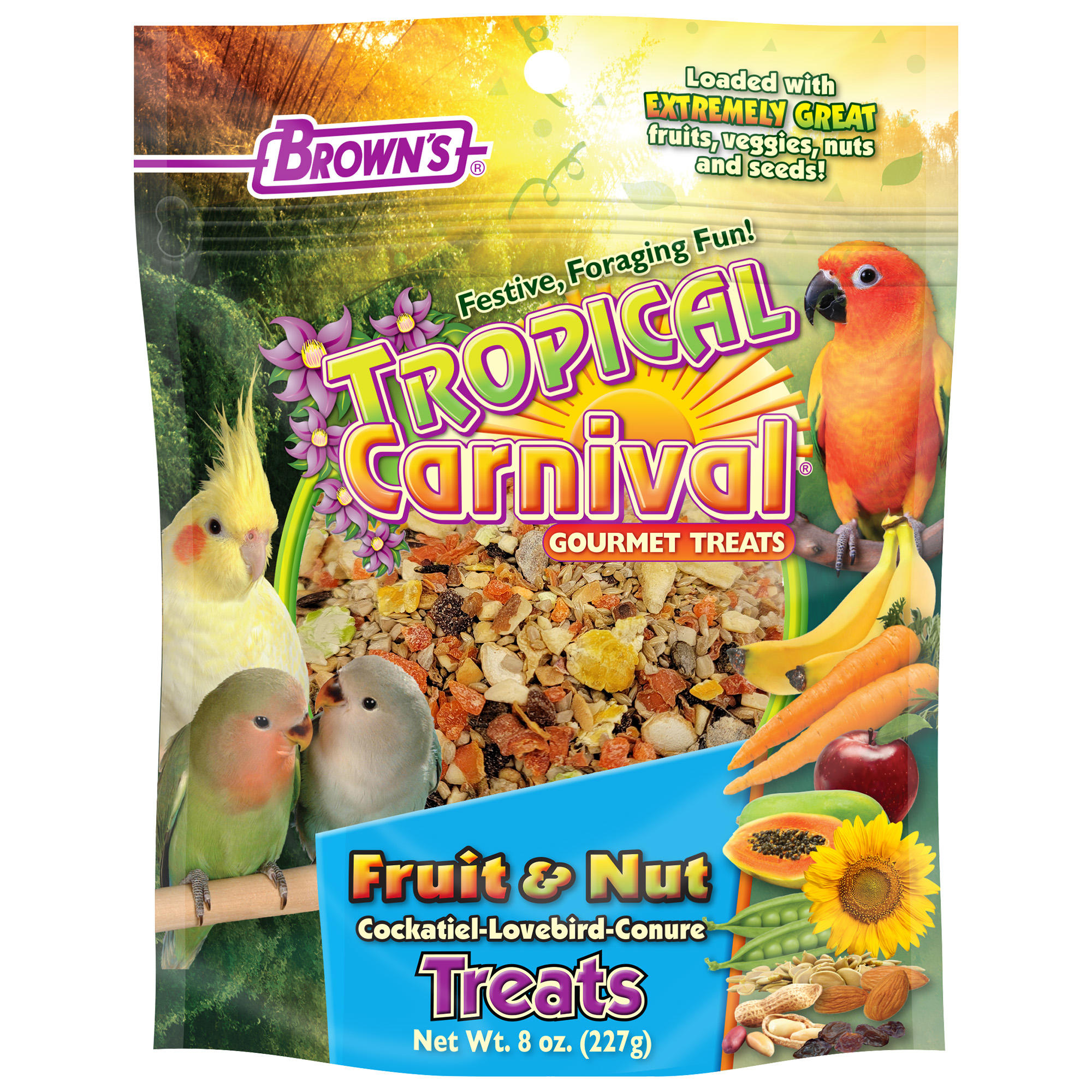 Brown's Pet Food Tropical Carnival® Fruit & Nut Treat Cockatiel