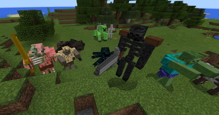 Mutant Creatures mod for Minecraft PE 1.14.30