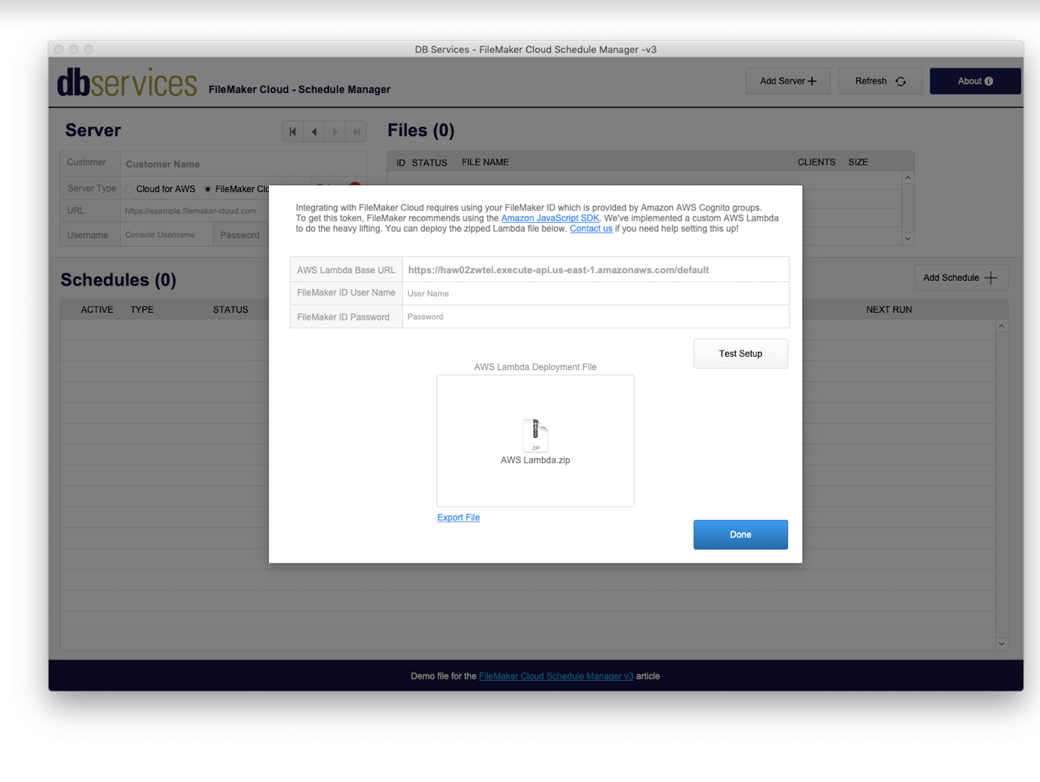 Cloud Schedule Manager Claris Marketplace