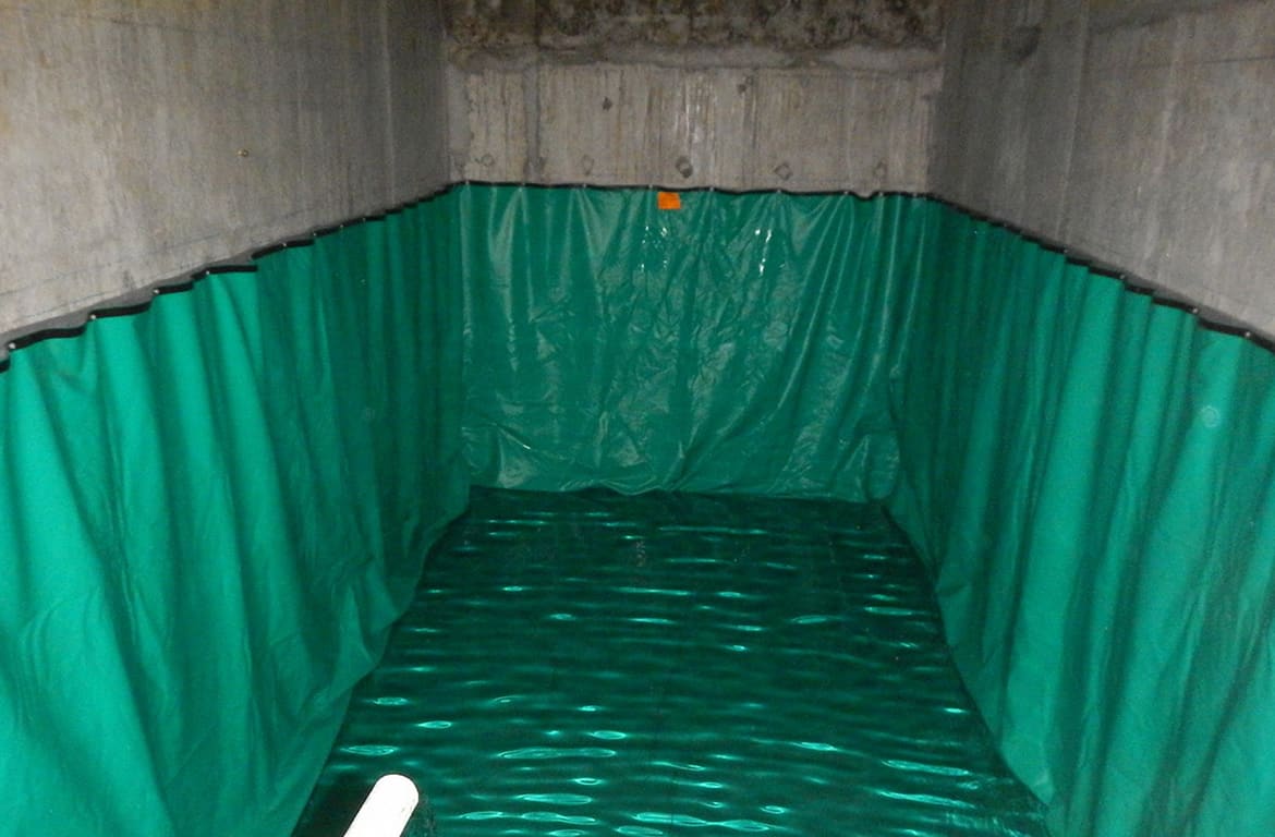 PVC tank liners, plastic tank liners, concrete tank liners, toilet tank