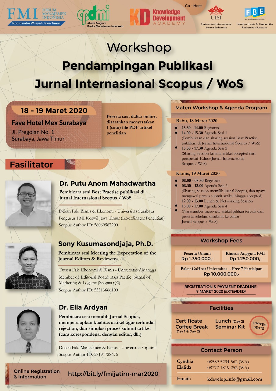 [ FMI Korwil Jatim ] Pendampingan Publikasi Jurnal