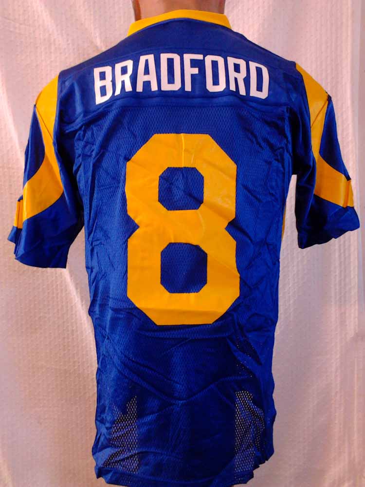 Reebok NFL Jersey St. Louis Rams Sam Bradford Blue Throwback sz M eBay