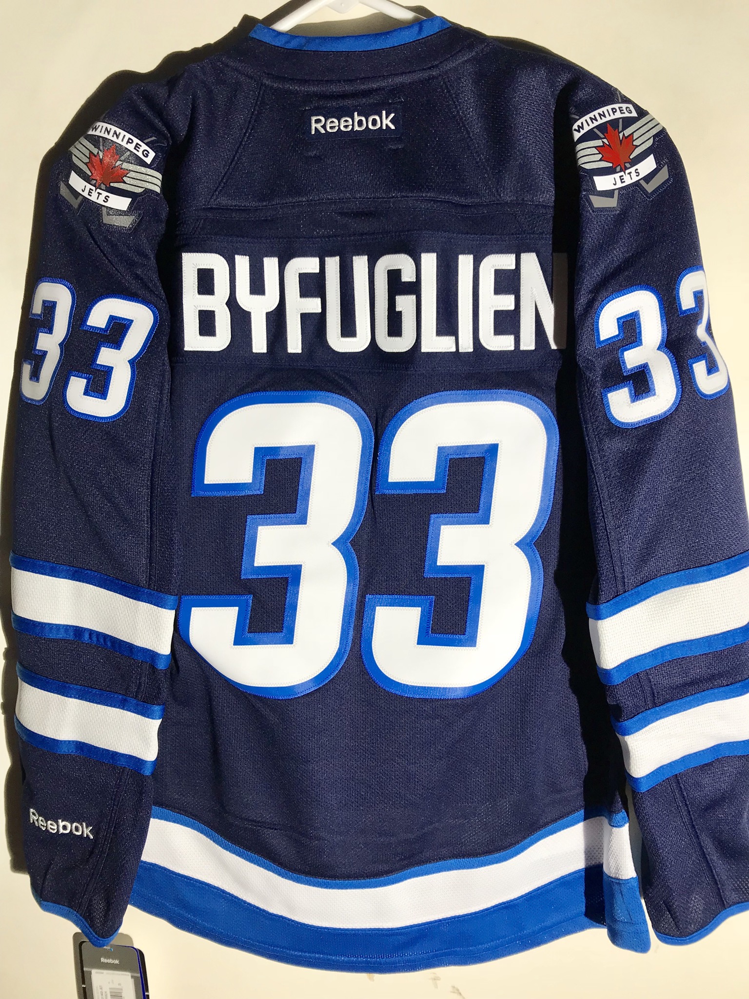 Reebok Women's Premier NHL Jersey Winnipeg Jets Dustin Byfuglien Navy