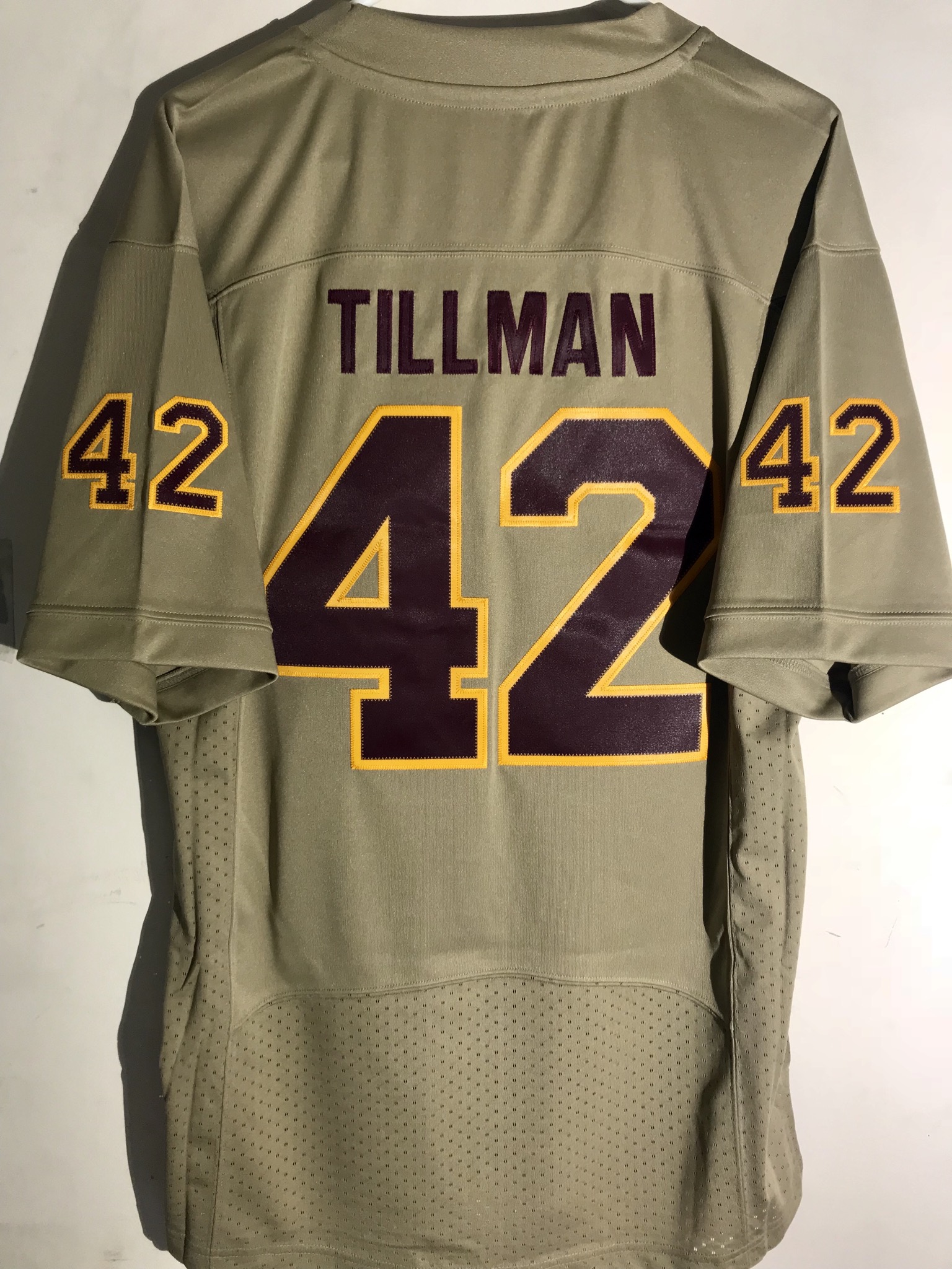 Adidas Premier NCAA Jersey Arizona State Sun Devils Pat Tillman Tan sz M eBay