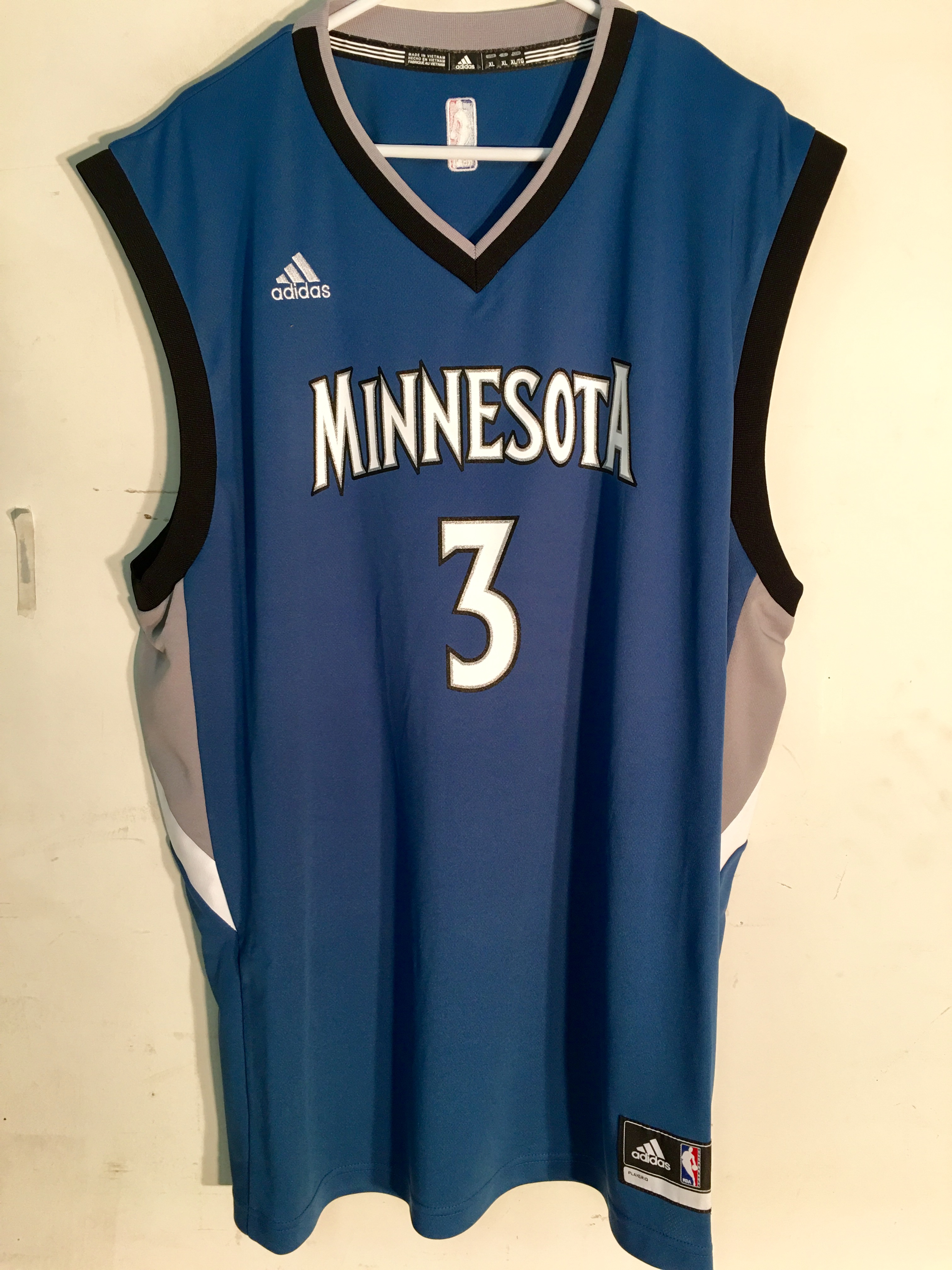 Adidas NBA Jersey Minnesota Timberwolves Kris Dunn Blue sz 2X eBay